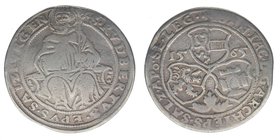 Erzbistum Salzburg
Johann Jakob Khuen von Belasi 1560-1586
1/4 Taler 1565
Zöttl 684, Probszt 566, 6,61 Gramm, selten, ss