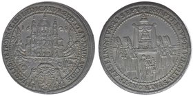 Erzbistum Salzburg
Paris Graf Lodron 1619-1653
1/2 Domweihtaler 1628 - Typ Kreuz = Silberabschlag vom 6 Dukaten
Zöttl 1439, Probszt -, äußerst selt...