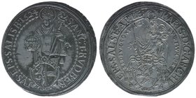 Erzbistum Salzburg
Paris Graf Lodron 1619-1653
Taler 1624
Zöttl 1475, Probszt 1197, 28,14, ss 
Zainende bei 18 Uhr