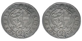 Erzbistum Salzburg Franz Anton Fürst von Harrach 1709-1727

1/2 Batzen 1715
Zöttl 2474, Probszt 2060
1,16 Gramm, vz+