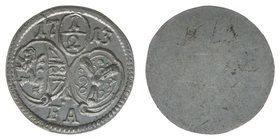Erzbistum Salzburg Franz Anton Fürst von Harrach 1709-1727
1/2 Kreuzer 1713
Zöttl 2491, Probszt 2074, 0,45 Gramm, stfr
