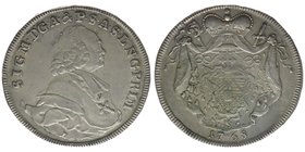 Erzbistum Salzburg
Sigismund III. Graf Schrattenbach 1753-1771
Taler 1768
Zöttl 3013, 28 Gramm, ss/vz