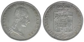 Erzbistum Salzburg Kurfürst Ferdinand

20 Kreuzer 1805
Zöttl 3412, Probszt 2610
6,69 Gramm, vz/stfr