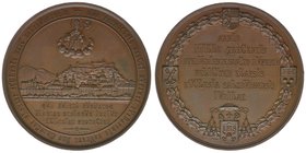 Salzburg
Bronzemedaille 1882 auf das 1300jährige Stiftsjubiläum
Macho 137, 33,7 Gramm, stfr Prachtexemplar