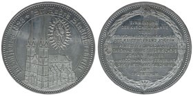 Salzburg 
Zinnmedaille 1898 auf die Einweihung der Stadtpfarrkirche St.Andrä
noch mit den hohen Kirchtürmen
19,11 Gramm, vz+