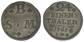 Braunschweig Wolfenbüttel
1/24 Taler 1761

Silber
1.55g
ss+