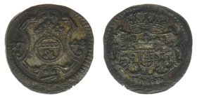RDR Sachsen
Pfennig 1748
0.39 Gramm, ss/vz