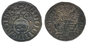 Schleswig Holstein Schauenberg
Ernst III.
1/24 Taler 1604

Silber
1.36g
ss