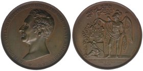 PREUSSEN 
Medaille 1834
von Loos auf Graf v. Wylich u. Lottum, General der Infanterie
Wurzb.9895, Bronze, 80,74 Gramm, vz+