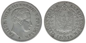 PREUSSEN Friedrich Wilhelm III. 1797-1840
1/6 Taler 1826 A
AKS 26, 5,23 Gramm ss+