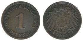 DEUTSCHES REICH
1 Pfennig 1891 D
-ss