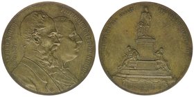 Deutsches Reich
Medaille 1892 auf die Denkmaleinweihung auf Alfred Krupp 1812-1887
Bildnisse des Alfred Krupp 1812-1887 und des Friedrich Alfred Kru...