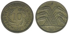DEUTSCHES REICH
10 Reichspfennig 1931 F
ss