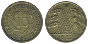 DEUTSCHES REICH
10 Reichspfennig 1933 A
ss