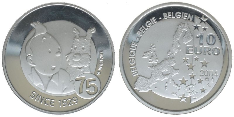 Belgien
75 Jahre TIN TIN

10 Euro 2004 PP
in Folie verschweißt

Silber
20...