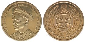 Medaille 1992
Generalfeldmarschall Erwin Rommel
vergoldet, 30mm, 12,25 Gramm, stfr