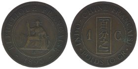 Französisch Indochina
1 Centime 1893 A

Bronze
9.88g
ss

Kahnt/Schön 1