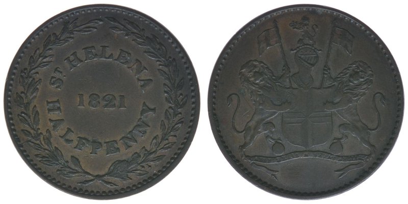 Sankt Helena Queen Victoria
1/2 Penny 1821

Kupfer
9.50g
ss+