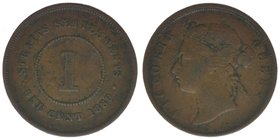 Großbritannien Straits Settlements

1 Cent 1889
Bronze
9.22g
-ss