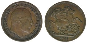 Großbritannien Edward VII.
Jeton Bronze 1906

Bronze
3.49g
ss/vz