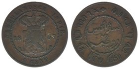 Niederländisch Indien
1 Cent 1857
Kupfer, 4,65 Gramm, ss