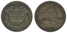 USA
One Cent 1857 - Fliegender naturalistischer Adler

ss+
Kahnt/Schön 54
Kupfer-Nickel
4.45g
