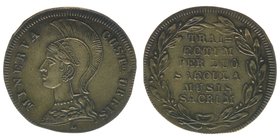 Nürnberg Rechenpfennig ohne Jahr - Jeton
von Lauer - Minerva, Beschützterin der Stadt Utrecht
Messing, 1.13 Gramm, ss/vz