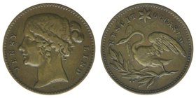 Großbritannien Jenny Lind gaming token
Spielmarke nach 1860

Spielmarke ohne Jahr
Kopf der JENNY LIND nach links / Schwan nach llinks auf Lorbeerz...