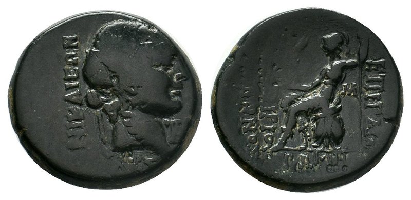 Bithynia. Nikaia circa 62-59 BC. NIKAIEΩN, head of youthful Dionysus right, wrea...