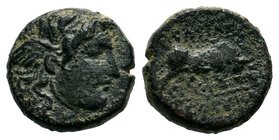 SELEUKID KINGS OF SYRIA. Seleukos I (312-281 BC). Ae. Antioch.

Condition: Very Fine

Weight: 3.25gr
Diameter: 20.09mm

From a Private UK Collection.