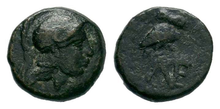 Aiolis, Neonteichos. 3rd-2nd centuries B.C. AE 

Condition: Very Fine

Weight: 0...