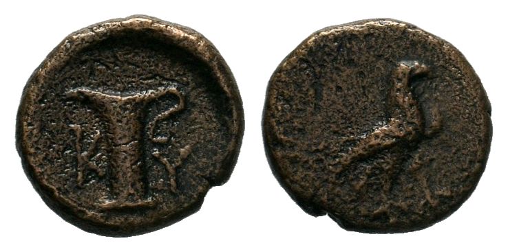 Aiolis. Kyme circa 350-250 BC. AE Bronze

Condition: Very Fine

Weight: 0.83gr
D...