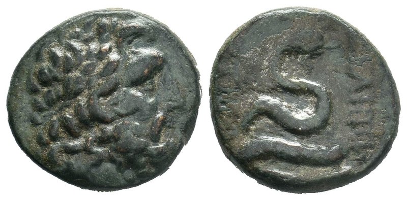 Pergamum Mysia - Asklepios - Serpent Bronze 200-20 BC.

Condition: Very Fine

We...