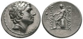 Antiochos III "the Great" (223-187 BC). AR Tetradrachm 

Condition: Very Fine

Weight: 16.91gr
Diameter: 25.65mm

From a Private Dutch Collection.