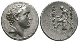 Seleukid Kings of Syria. Seleukos IV Philopator (187-175 BC.) AR Tetradrachm 

Condition: Very Fine

Weight: 17gr
Diameter: 27mm

From a Private Dutch...