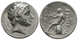 Seleukid Kings of Syria. Antiochos Hierax AR Tetradrachm.

Condition: Very Fine

Weight: 16.84gr
Diameter: 24.82mm

From a Private Dutch Collection.