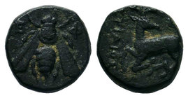 IONIA. Ephesos. Ae (Circa 375-325 BC).

Condition: Very Fine

Weight: 2.17gr
Diameter: 11.11mm

From a Private UK Collection.