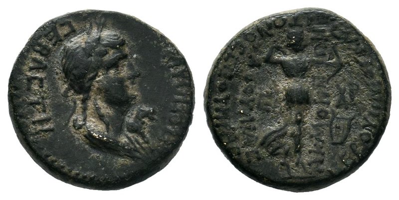 PHRYGIA. Acmoneia. Poppaea, Augusta, 65-65. Hemiassarion, Loukios Servenios Kapi...
