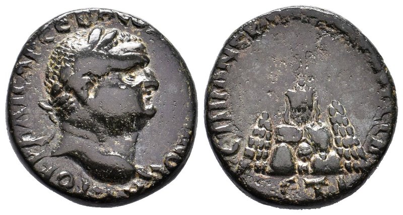 CAPPADOCIA, Caesaraea-Eusebia. Vespasian. AD 69-79. Æ . Dated RY 10 (AD 77/8). L...