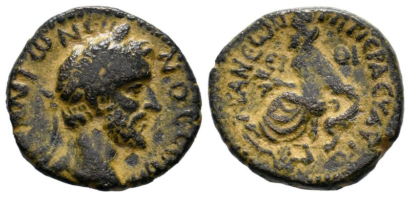 CAPPADOCIA. Tyana. Antoninus Pius (138-161). Ae. Obv: ΑVΤΟΚ ΑΝΤωΝЄΙΝΟС СЄΒΑСT. L...