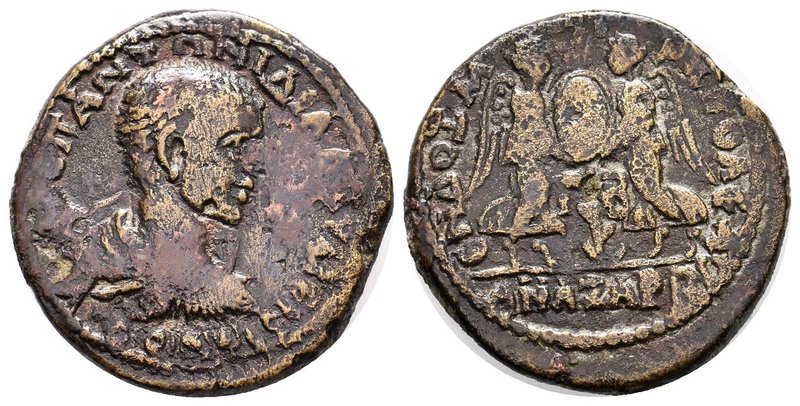 Cilicia, Anazarbus. Diadumenian. As Caesar, A.D. 217-218. AE . M OΠ ANTΩNINOC ΔI...