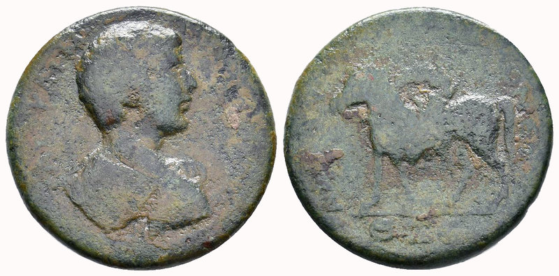 CILICIA, Mopsus. Caracalla. 198-217 AD. Æ . Dated year 265 (198 AD). Bare-headed...