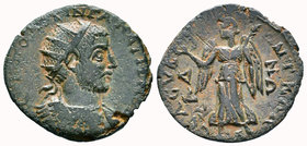CILICIA, Seleucia ad Calycadnum. Gallienus. 253-268 AD. Æ 28mm . Radiate and cuirassed bust right / CE[LEVKEWN T]WN T KAL-V-KAD-NW, Nike standing left...