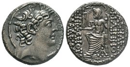 Seleukid Kingdom. Antiochos VIII Epiphanes. Silver Tetradrachm, sole reign, 121/0-97/6 BC. 

Condition: Very Fine

Weight:9,90gr

Diameter: 26mm
From ...