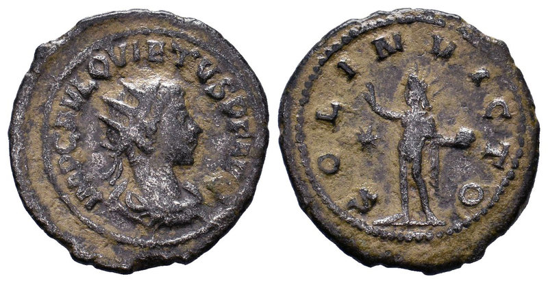 QUIETUS. 260-261 AD. Antoninianus. Antioch mint. Radiate, draped, and cuirassed ...