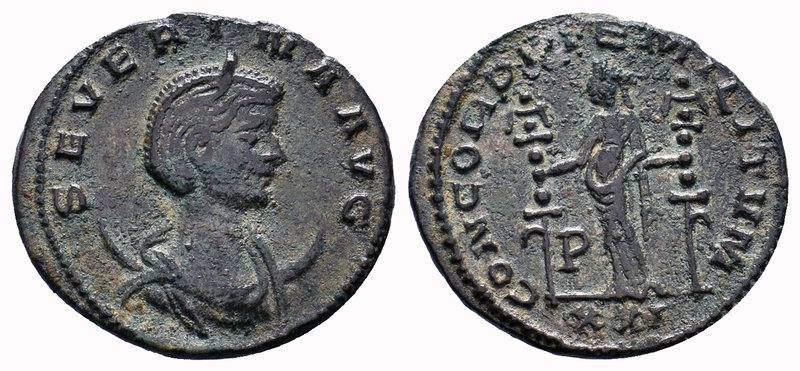 Severina. AD. 270-275. Æ Antonininaus. Siscia mint. SEVERINAE AVG. Diademed and ...