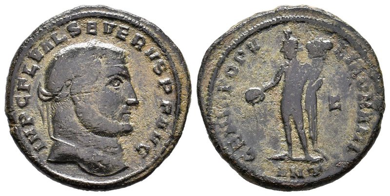 Severus II. As Caesar, AD 305-306. Æ Follis. Antioch mint. Laureate head right /...