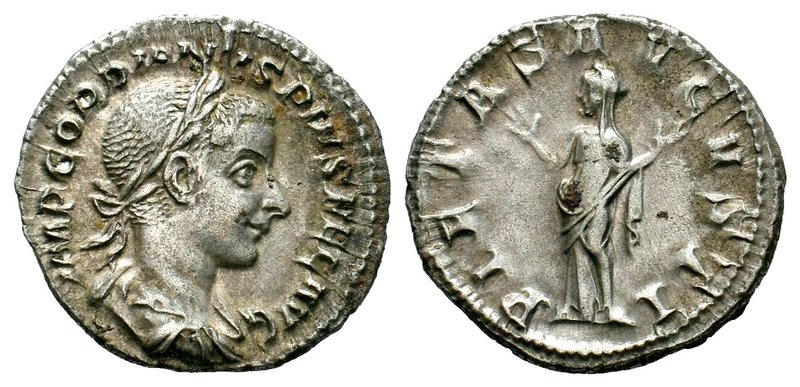 Gordian III AR Silver. Rome, AD 241-243.
Condition: Very Fine

Weight: 2,70 gr
D...