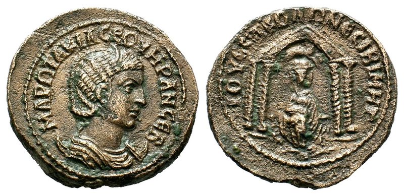 Septimius Severus. 193-211 AD. AR Denarius, Victory flying left, holding open wr...
