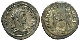 Probus, 276-282. Antoninianus, IMP PROBVS AVG Radiate bust of Probus to left, wearing imperial mantle and holding eagle-tipped scepter in his right ha...